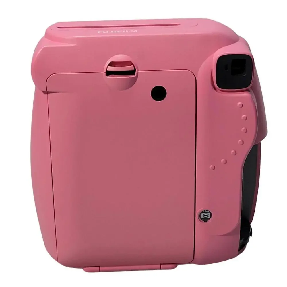 Fujifilm Instax Mini 9 Flamingo Pink Instant Camera No Battery Cover TESTED
